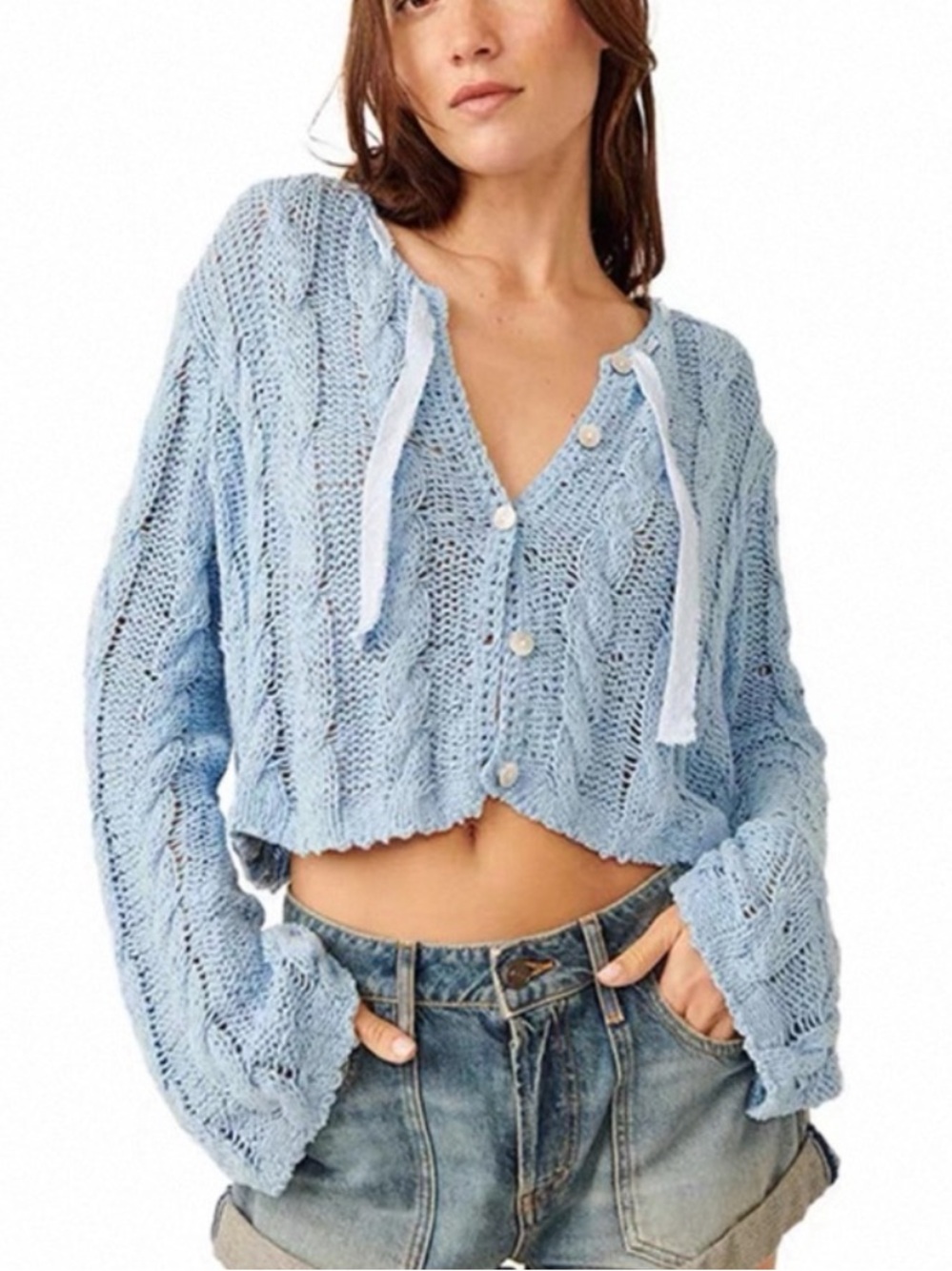 FREE PEOPLE ROBYN CARDI-